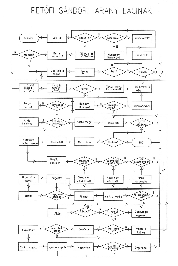 Érettségi: összevont magyar, matematika és irodalom érettségi tételkidolgozás - Cseh Robert / TavIR Petőfi Sándor: Arany Lacinak ( algoritmikus megoldás, az algoritmus )