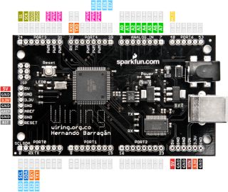 Wiring - az elfelejtett rokon - Cseh Robert / TavIR Wiring 1.1 - ATMega1281 - Sparkfun