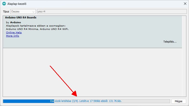 Arduino telepítése II. - Bővített processzortámogatás - Cseh Robert / TavIR 02186 arduio boardmanager add unor4 installing - Cseh Robert / TavIR - arduino,board,alaplap,manager
