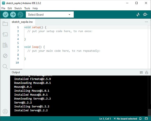 Az indulási library-k letöltése és telepítése