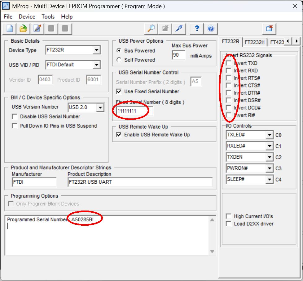 Hamisított USB illesztő chipek: a technológiai csalás új szintje - Cseh Robert / TavIR MProg szoftver ablaka