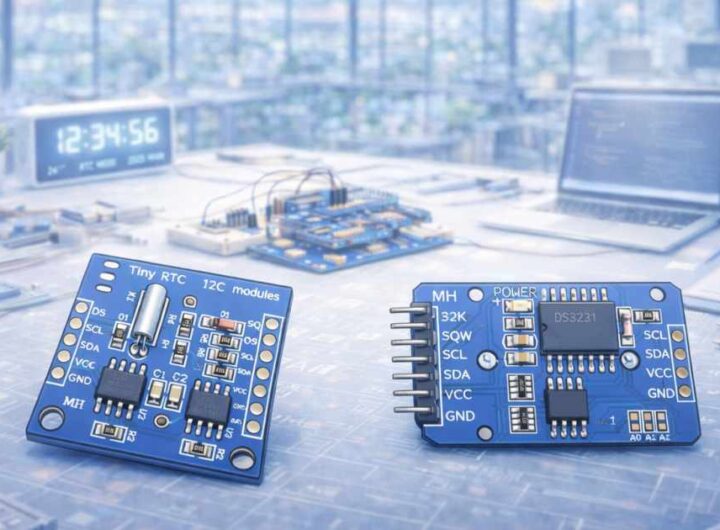 DS1307/DS3231 RTC modulok és az akku/elem