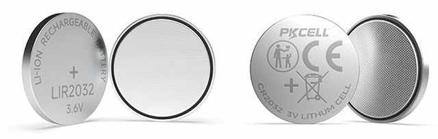 LIR2032 vs CR2032