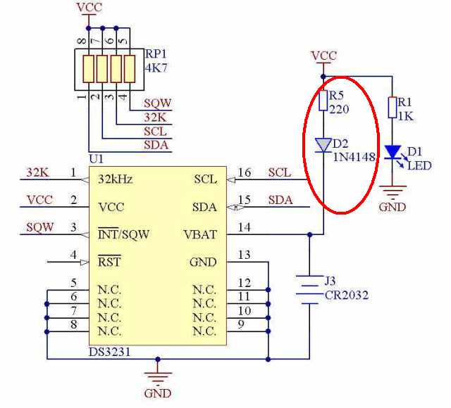 A DS3231 és a töltőáramkör
