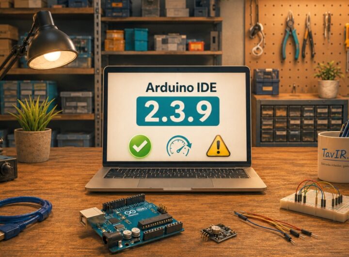 Arduino IDE 2.3.9 - gyorsabb fordítás, de figyelj a cache-re - Cseh Robert / TavIR Arduino IDE 2.3.9 megjelent - 2026. 05. 26.