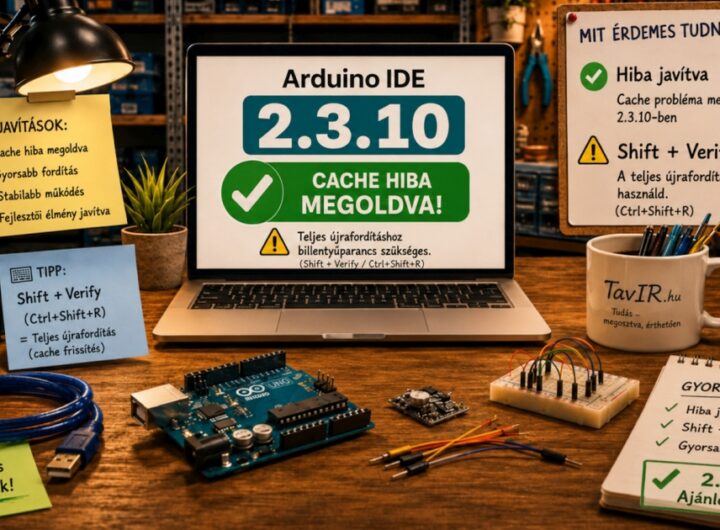 Arduino IDE 2.3.10 - végre javították a 2.3.9 veszélyes cache-hibáját - Cseh Robert / TavIR Arduino cache hiba megoldva. Megoldva?